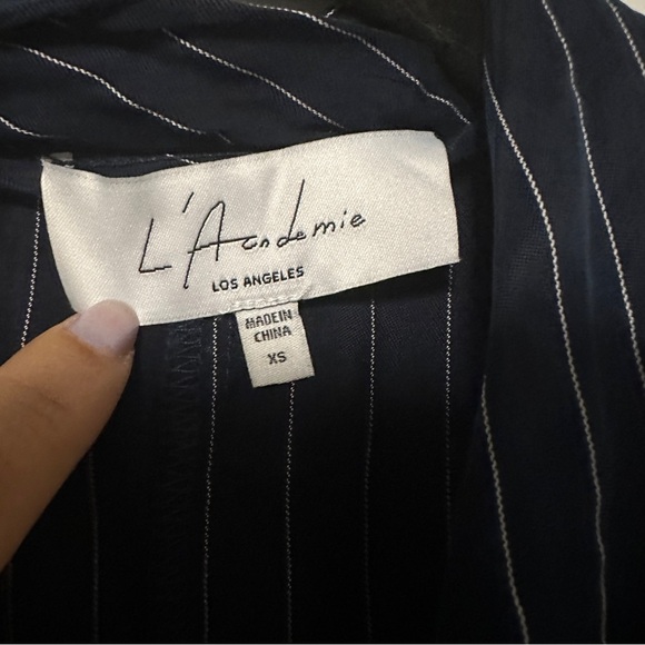 L'Academie Revolve The Tara Mini Dress in Navy & White Size XS - Picture 3 of 8